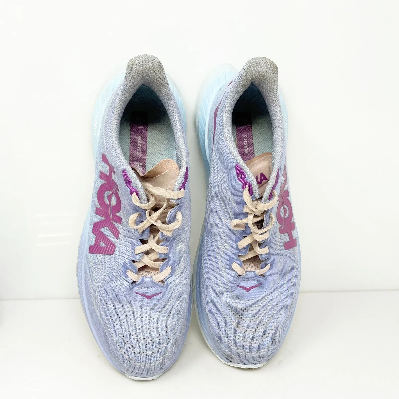 Hoka One One Womens Mach 5 1127894 BLSSN Blue Running Shoes Sneakers Size 9 B