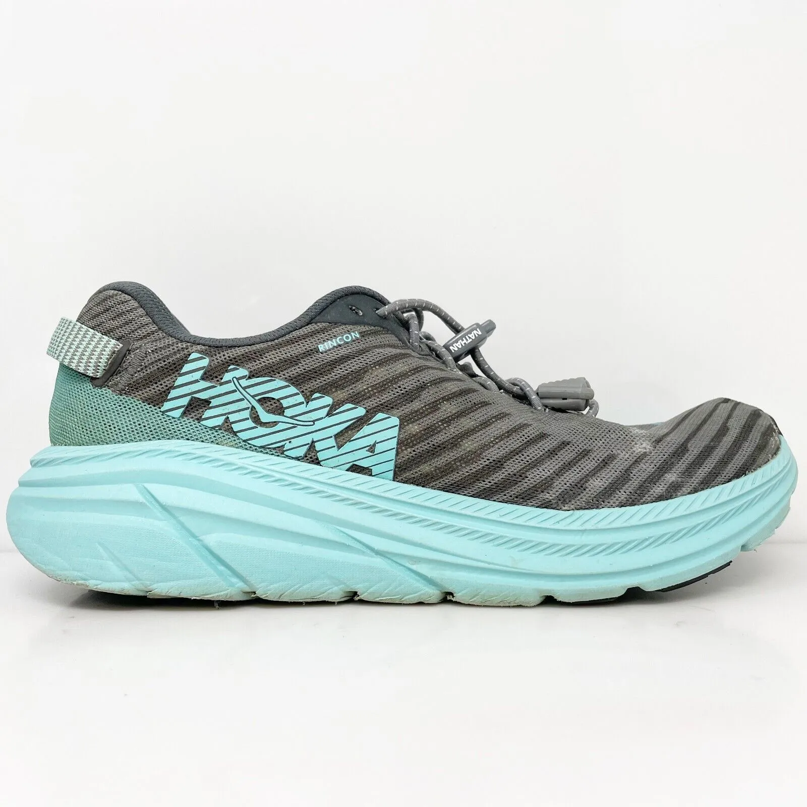 Hoka One One Womens Rincon 1102875 CGAS Gray Running Shoes Sneakers Size 9