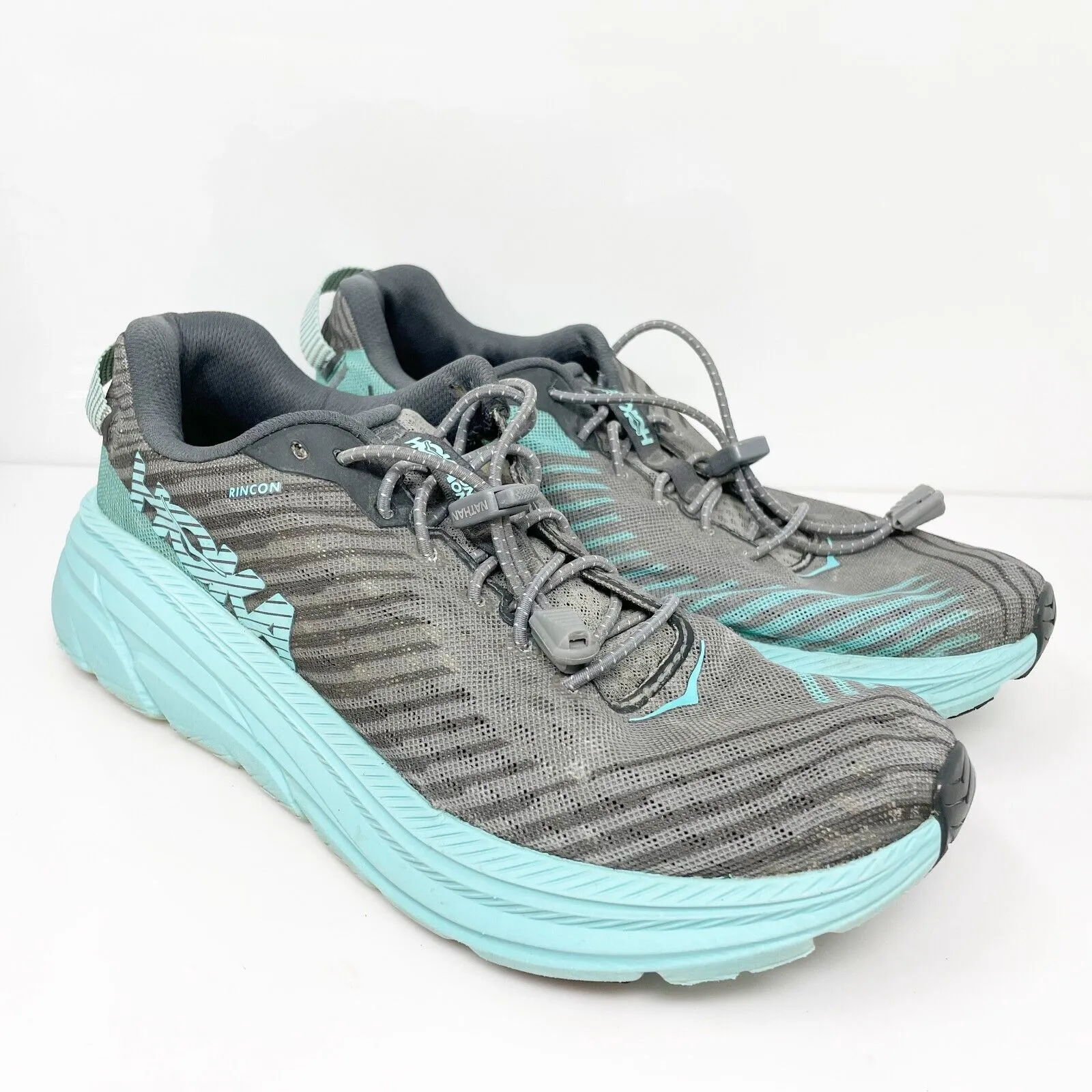 Hoka One One Womens Rincon 1102875 CGAS Gray Running Shoes Sneakers Size 9