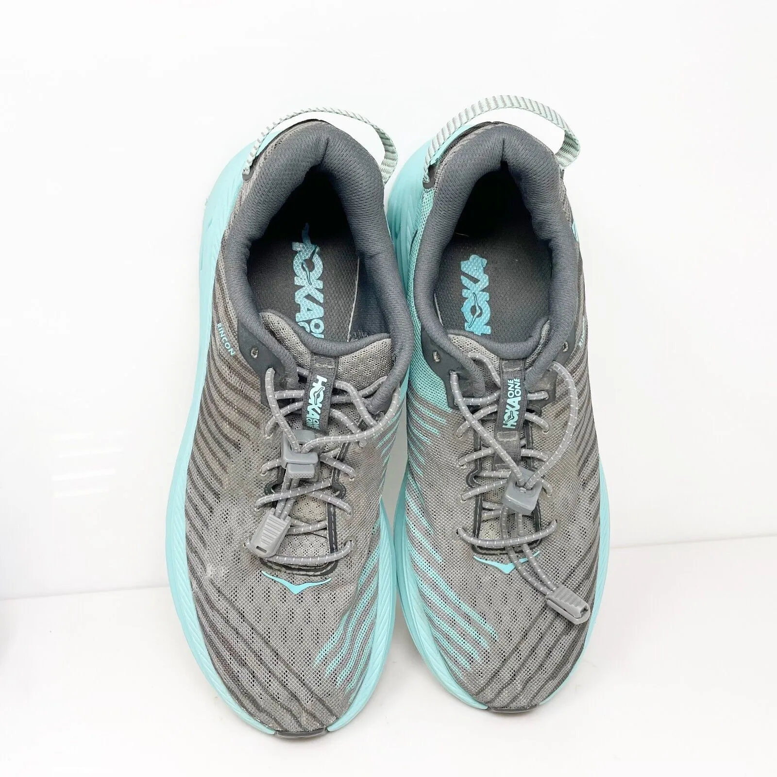 Hoka One One Womens Rincon 1102875 CGAS Gray Running Shoes Sneakers Size 9