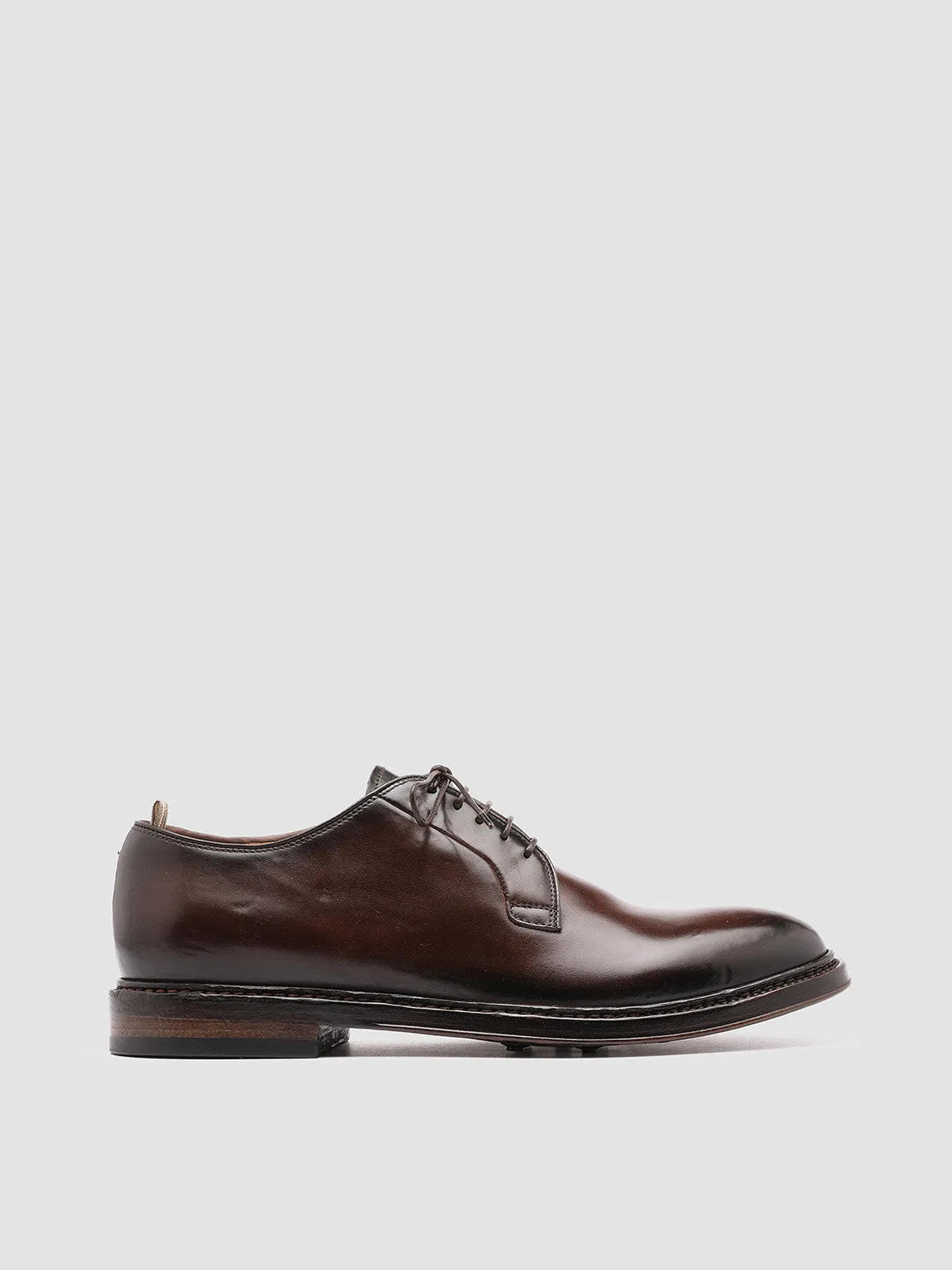 HOPKINS 003 - Brown Leather Derby Shoes