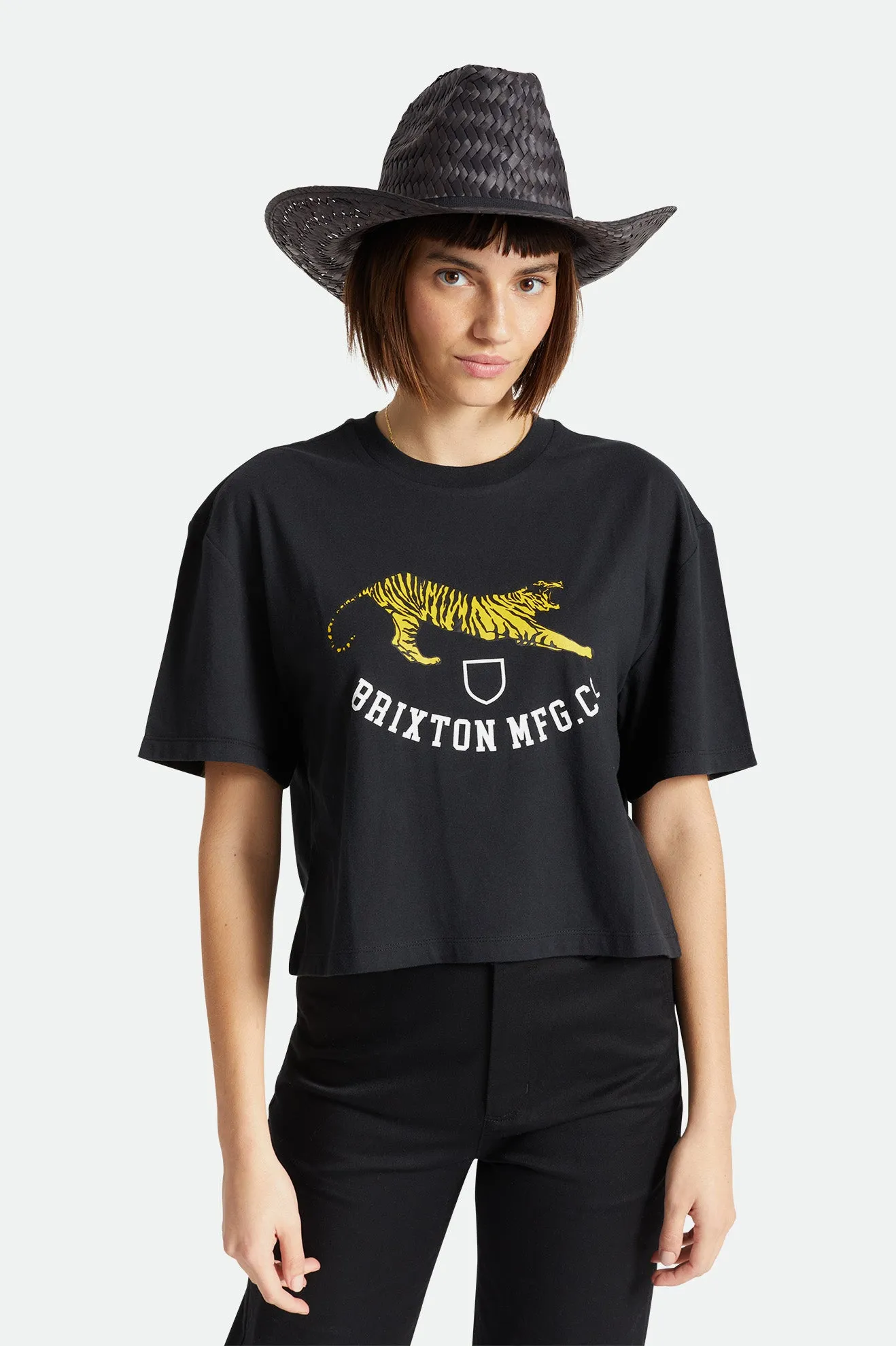 Houston Straw Cowboy Hat - Black