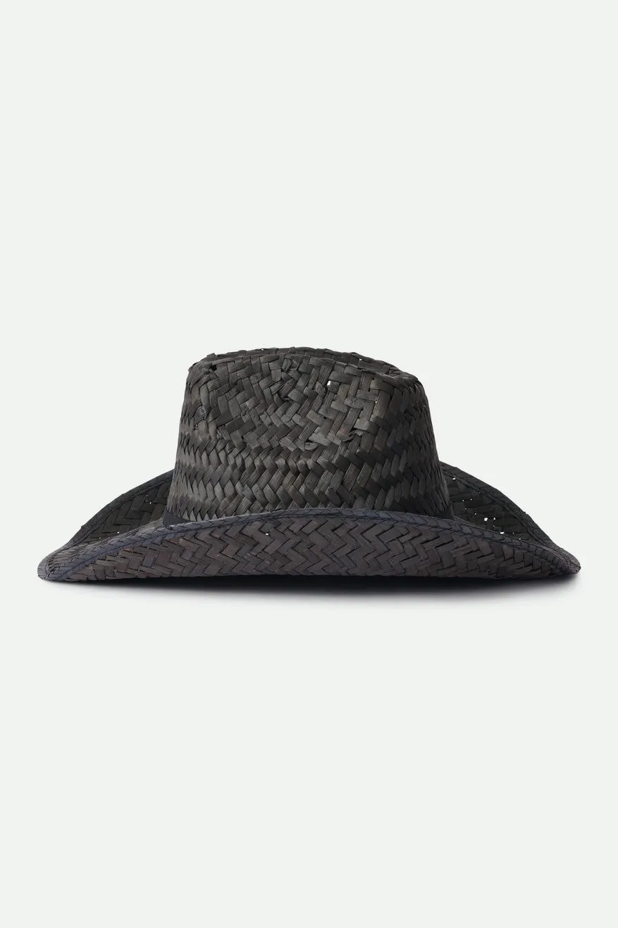 Houston Straw Cowboy Hat - Black