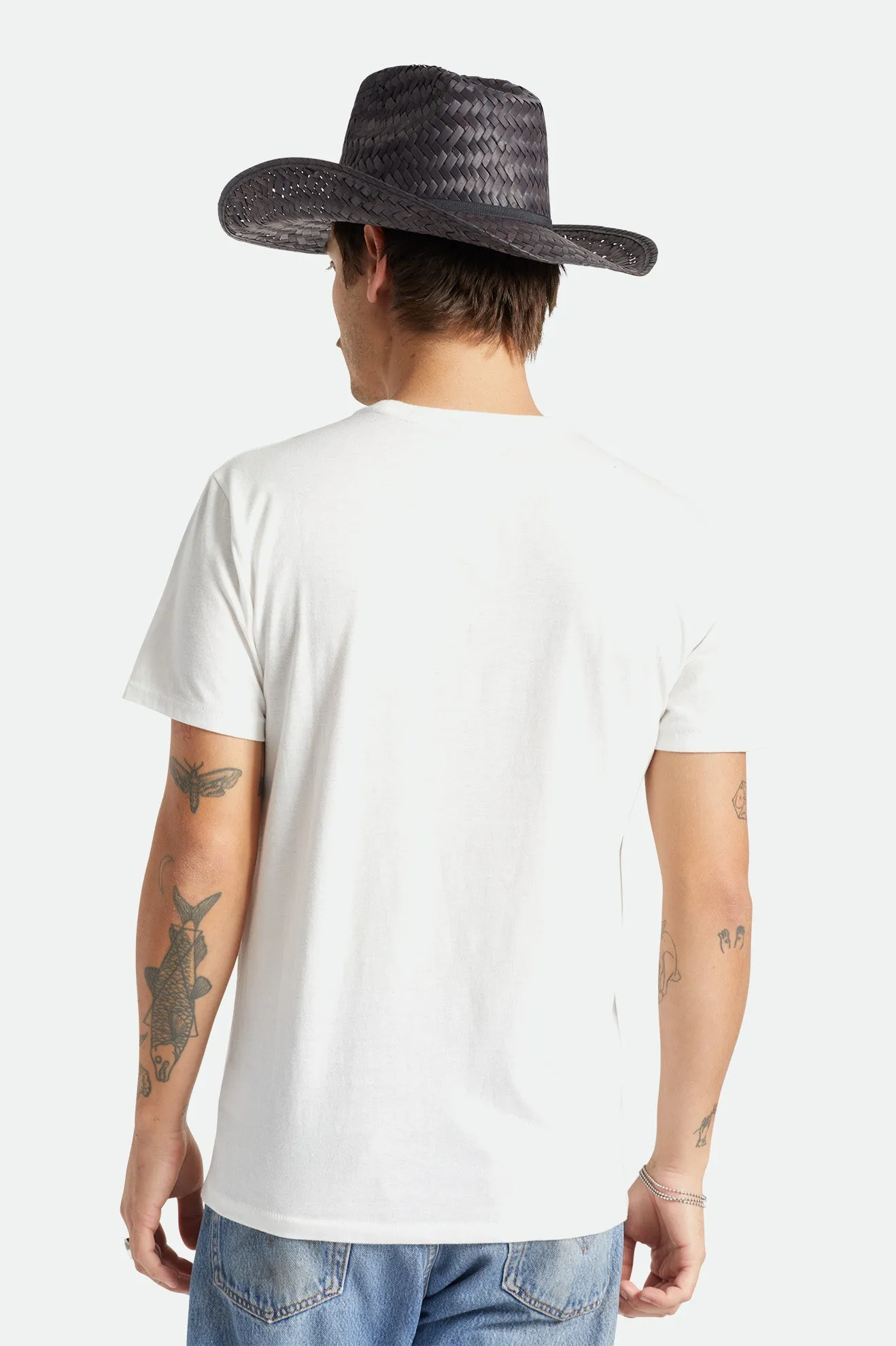 Houston Straw Cowboy Hat - Black