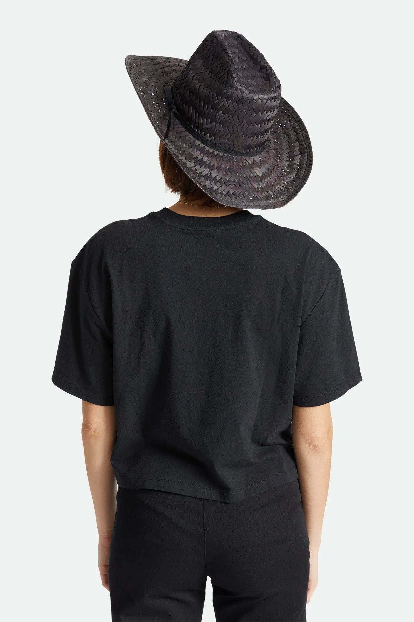 Houston Straw Cowboy Hat - Black