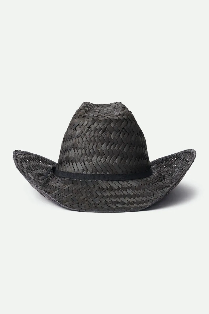 Houston Straw Cowboy Hat - Black