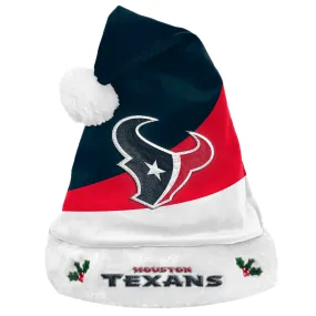 Houston Texans Colorblock Santa Hat