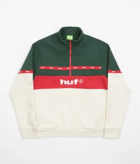 HUF Off White Taped 1/4 Zip Fleece