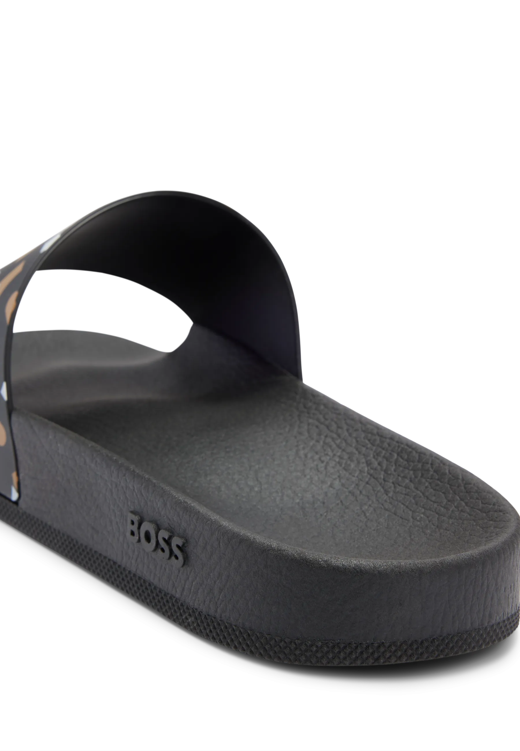 Hugo Boss Bay Slide Open Brown