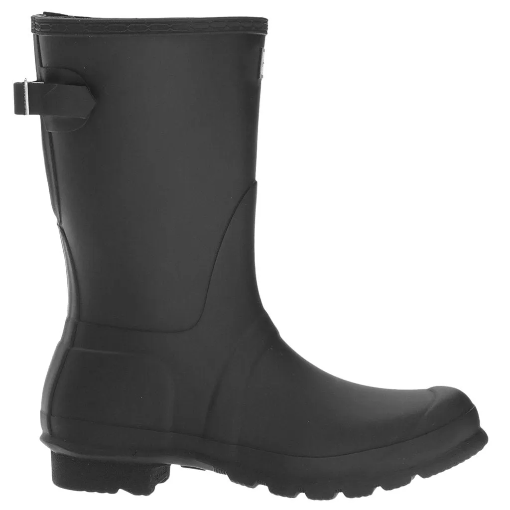 Hunter Womens Boots Original Back Adjustable Short Waterproof Wellies Rubber - UK 8