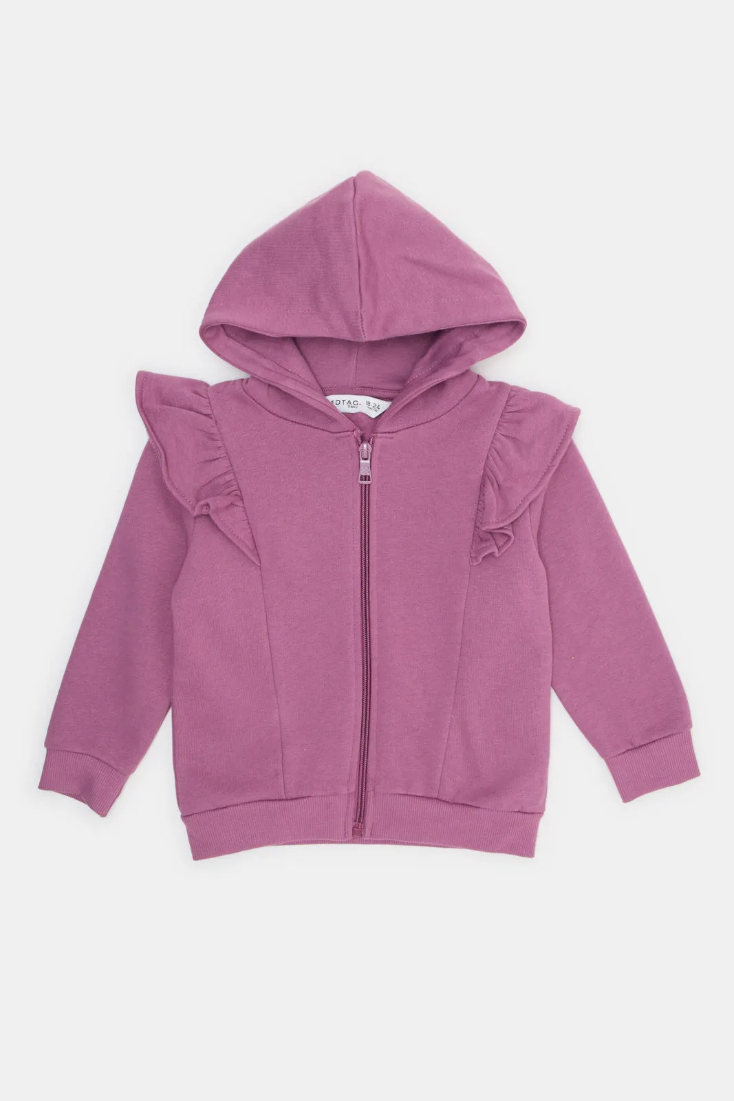 Infant Girls Pink And Purple Sweatshirt Set (Pack of 2)