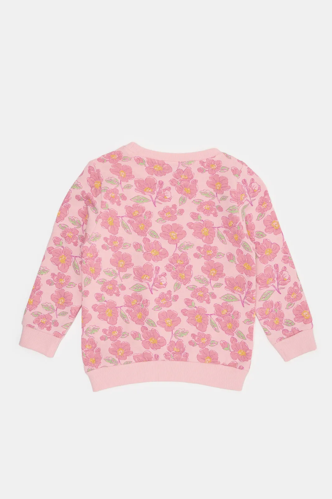 Infant Girls Pink And Purple Sweatshirt Set (Pack of 2)