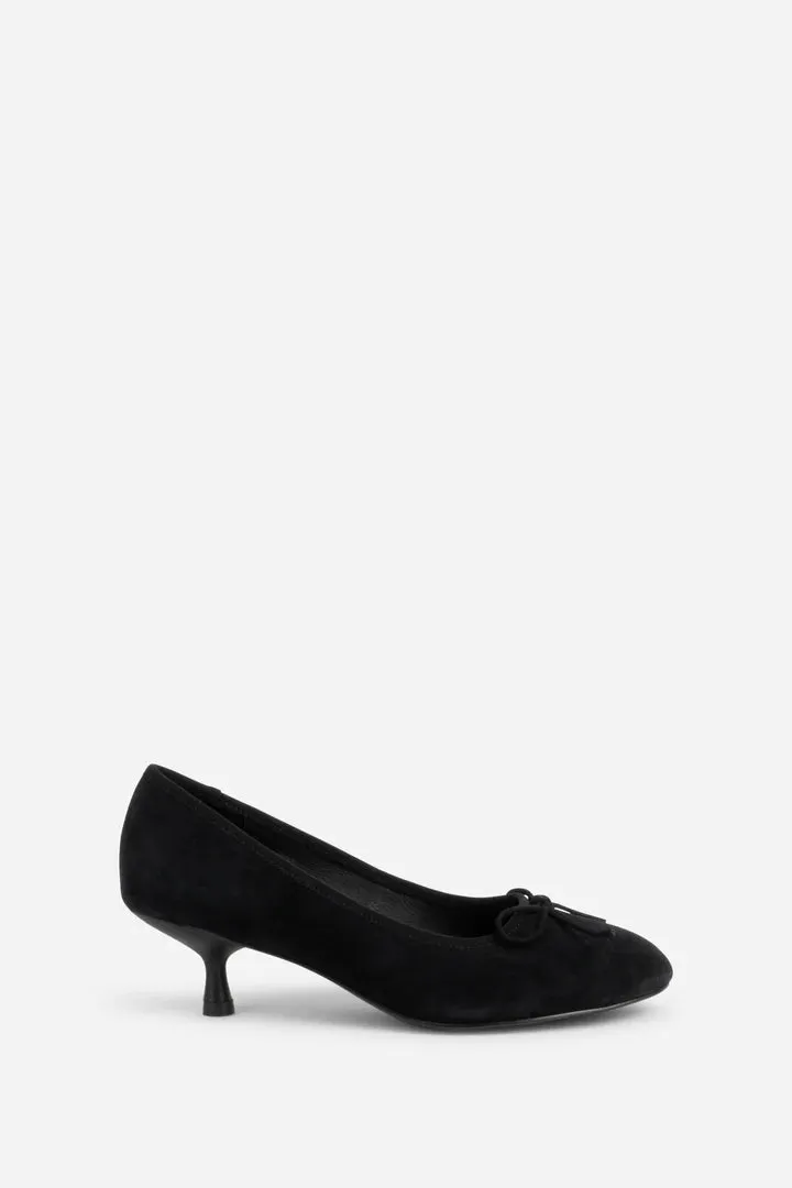 INTENTIONALLY BLANK BINA SUEDE KITTEN HEELS