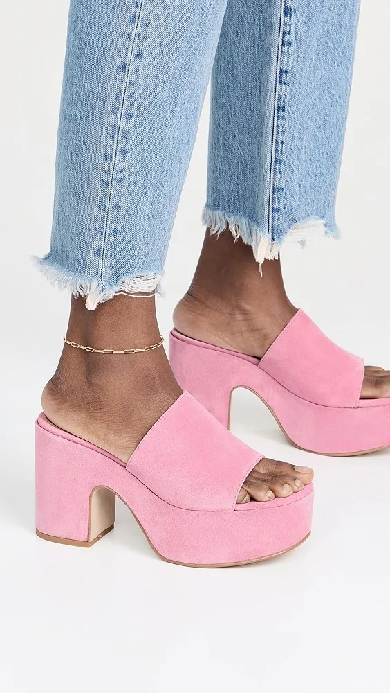 Intentionally Blank   Hart Platform Slide Heels 