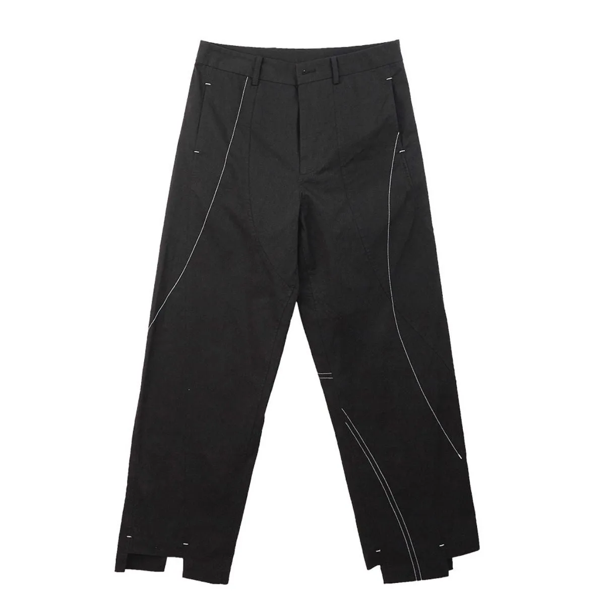 Irregular Straight Trousers