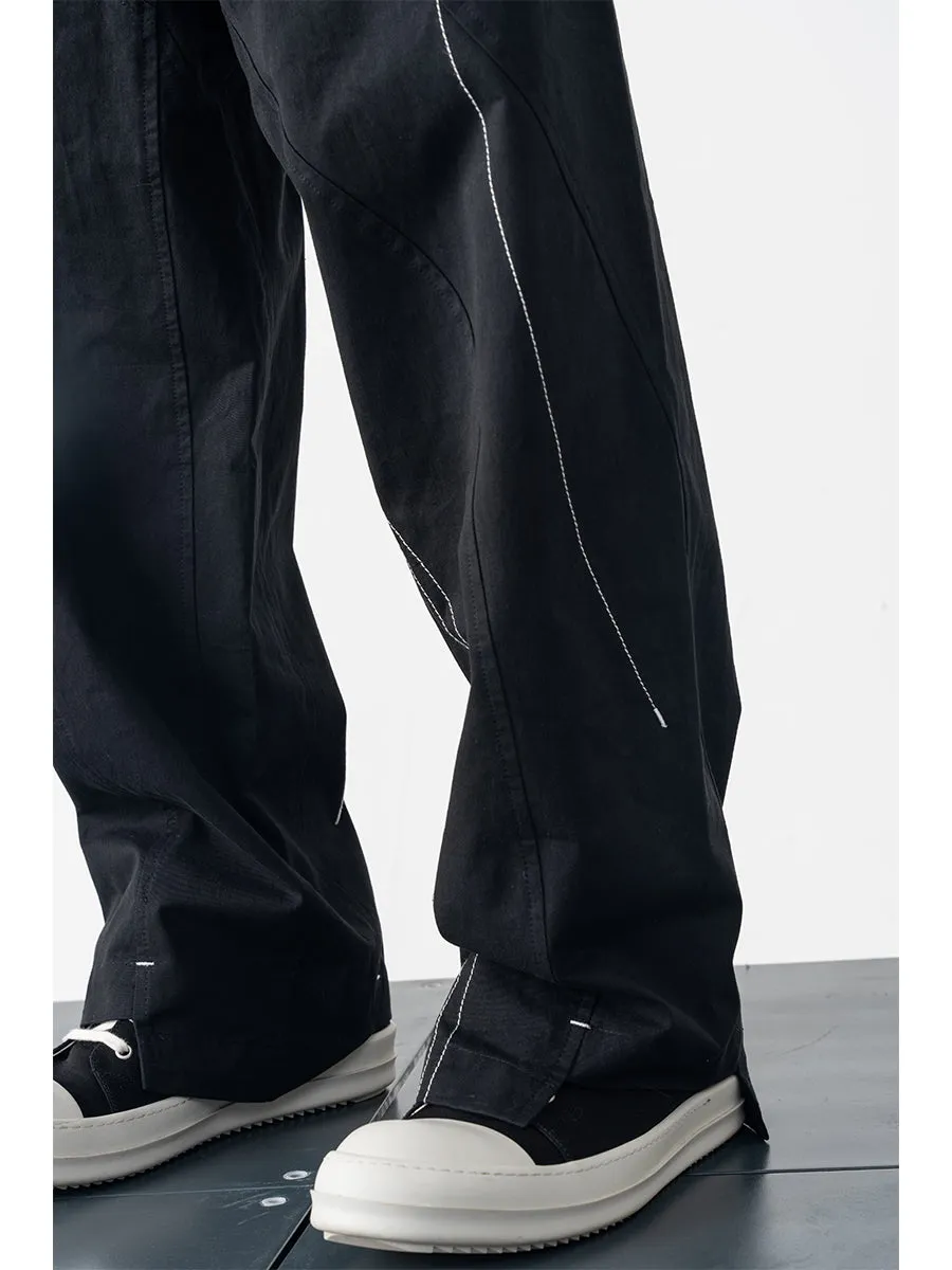 Irregular Straight Trousers