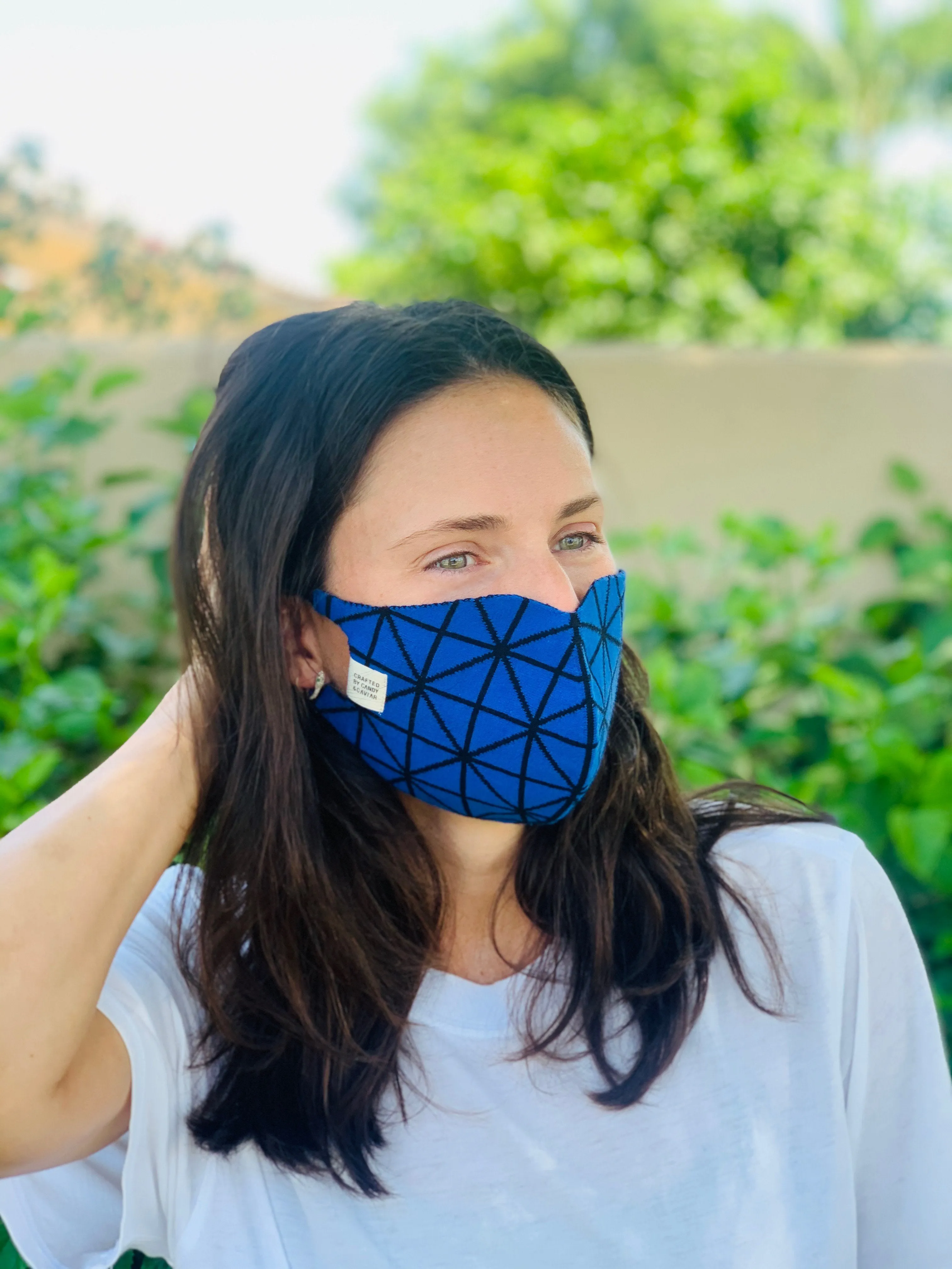 Jacquard Knit Reversible Mask