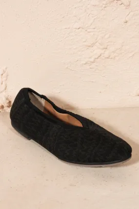 Jacquard Knit Shoes Black