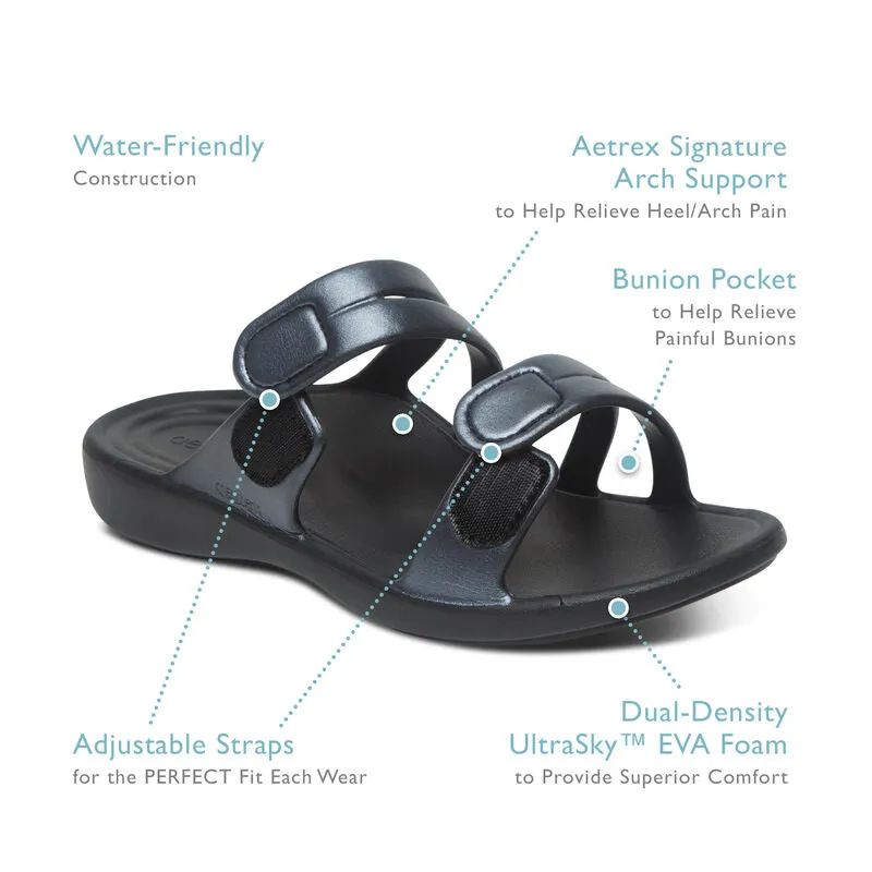 Janey Sport Slide - Black - L9500W