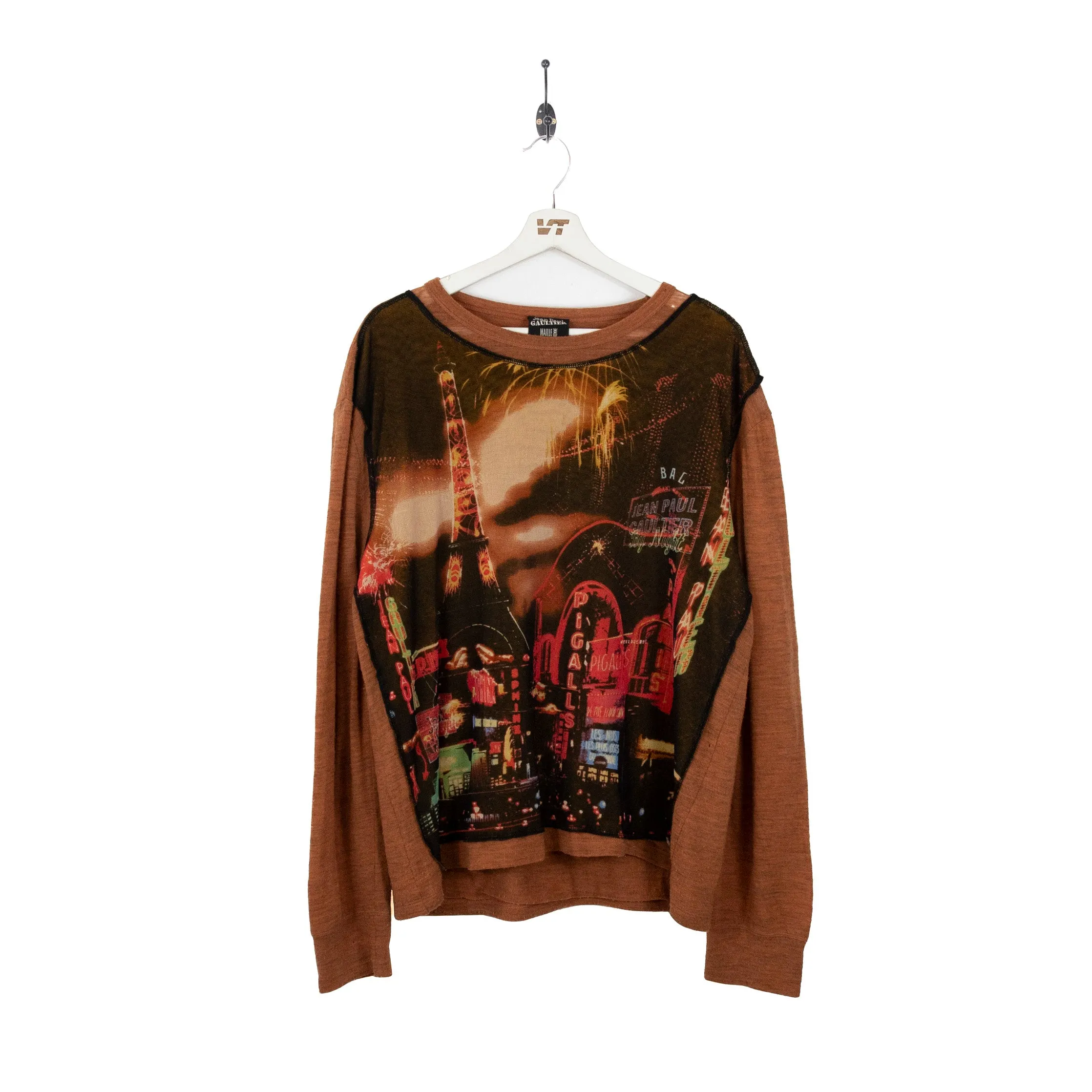 Jean Paul Gaultier Homme Tour D'Eiffel Intarsia Knit