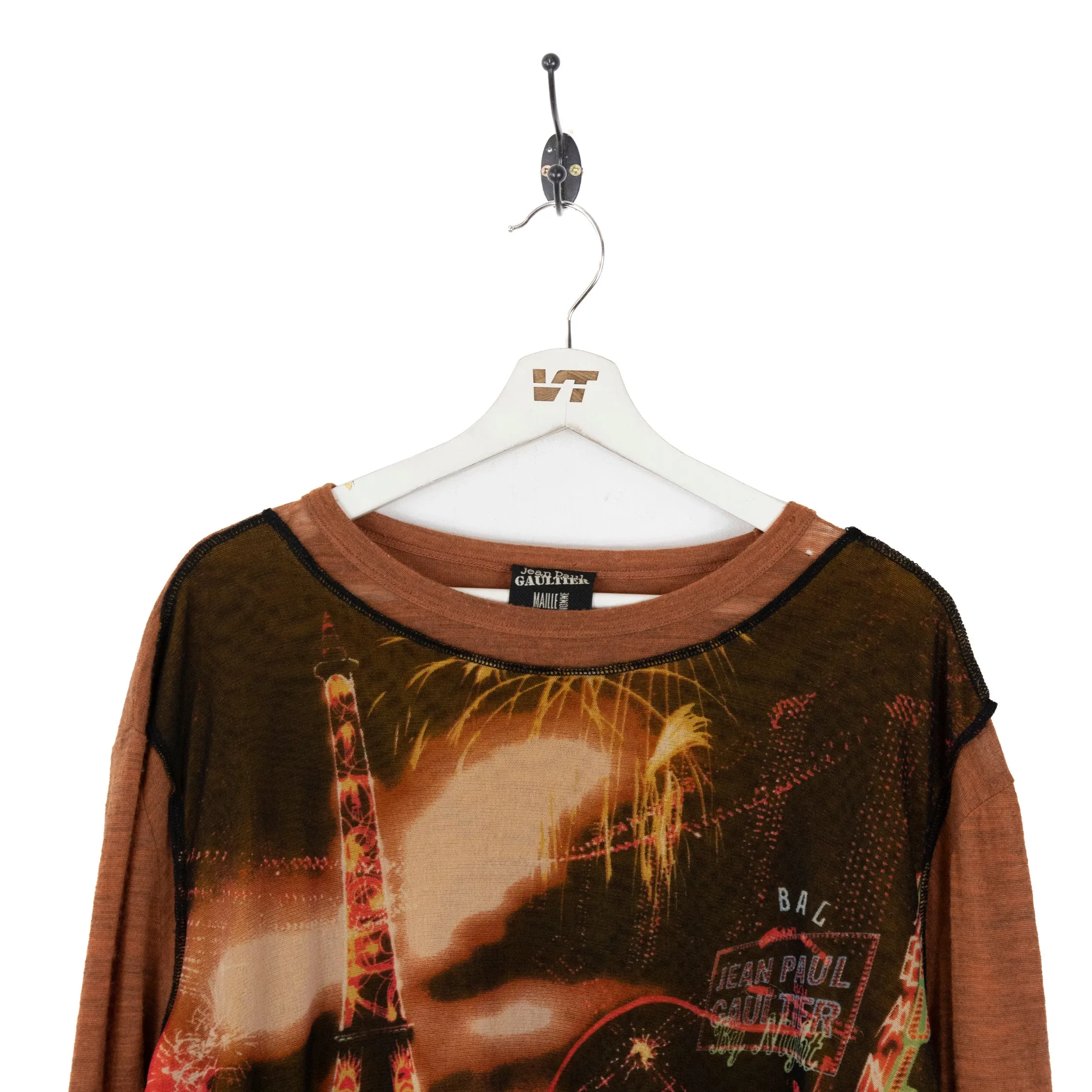 Jean Paul Gaultier Homme Tour D'Eiffel Intarsia Knit