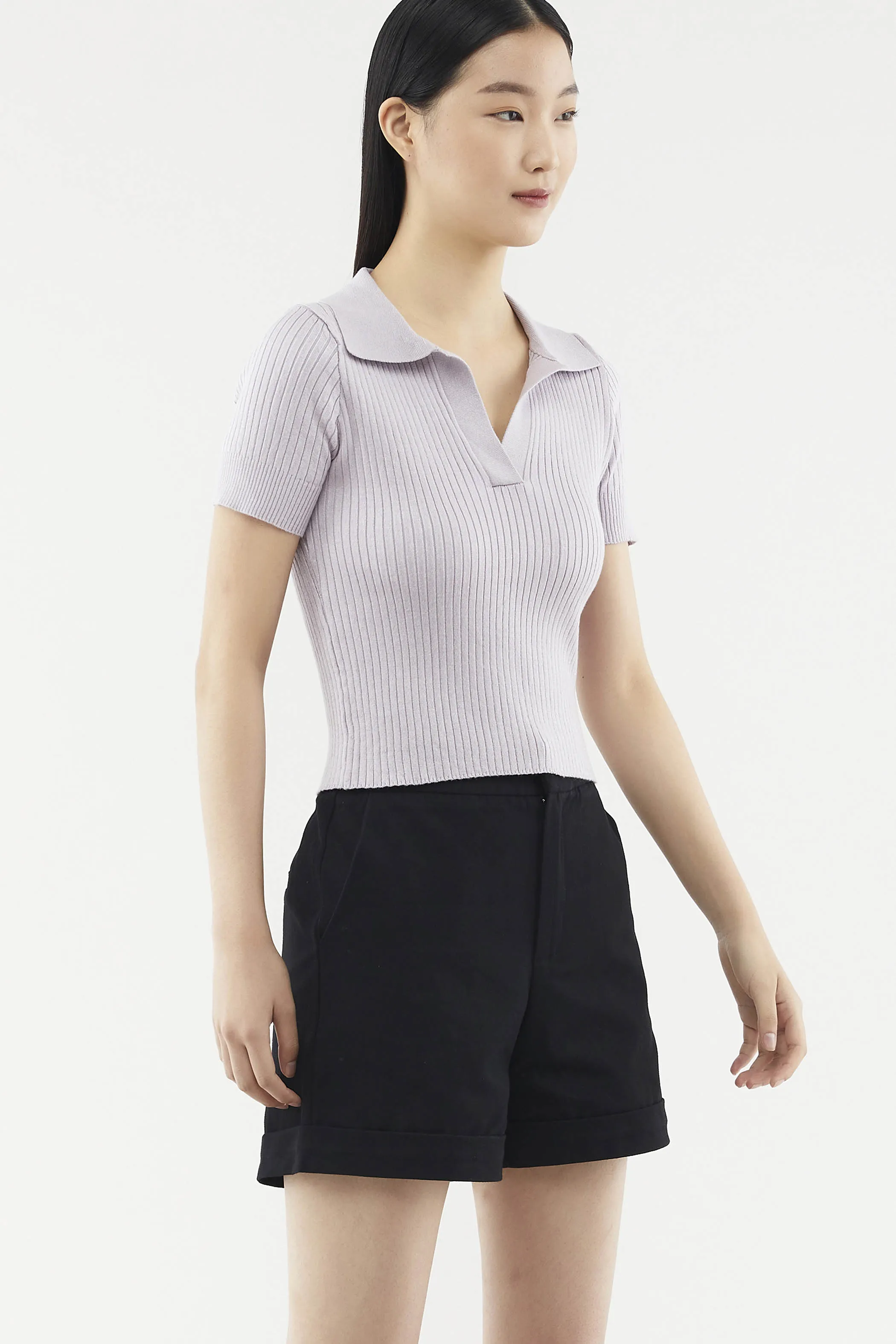 Jemira Collared Knit Top 