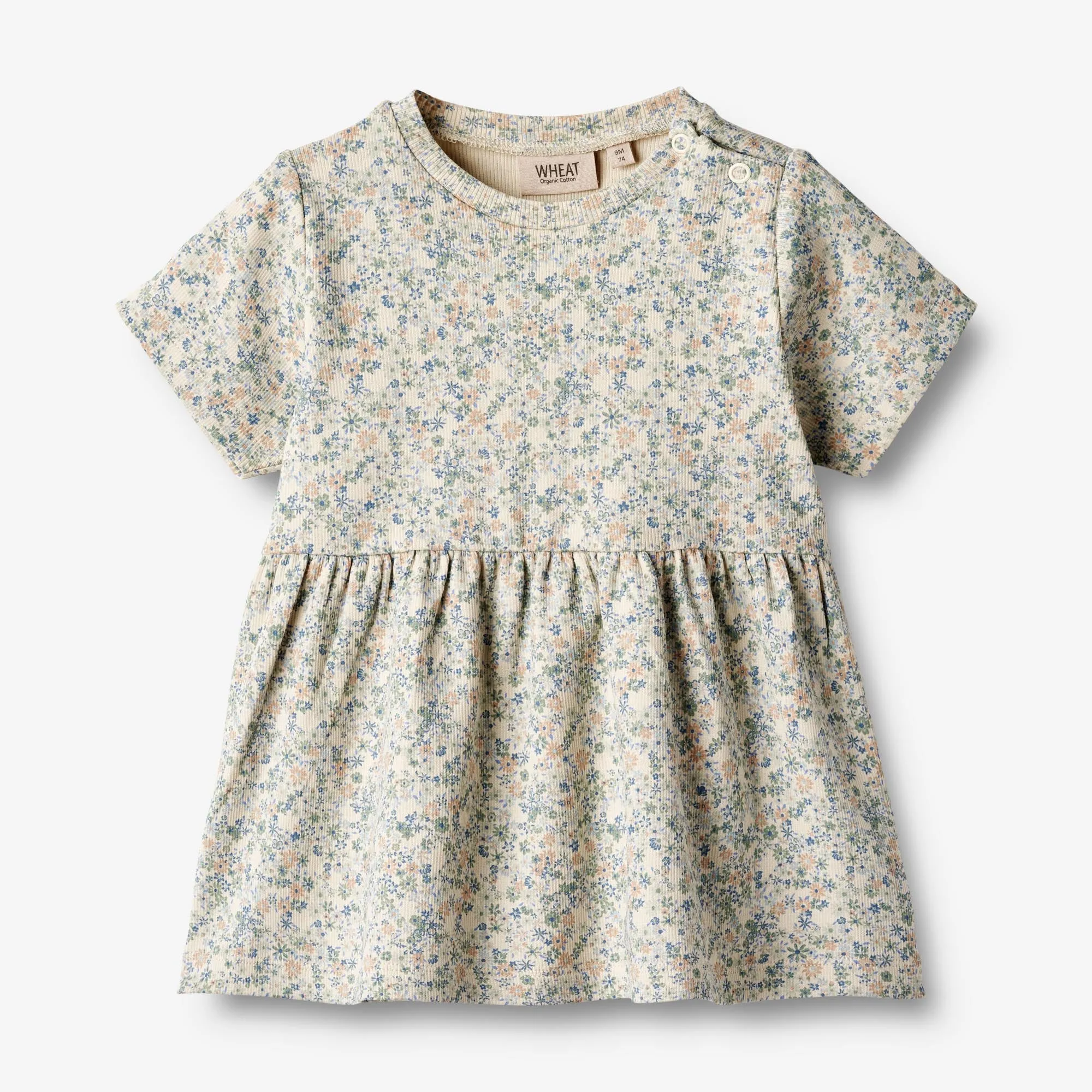 Jersey Dress S/S Anna - sandshell mini flowers