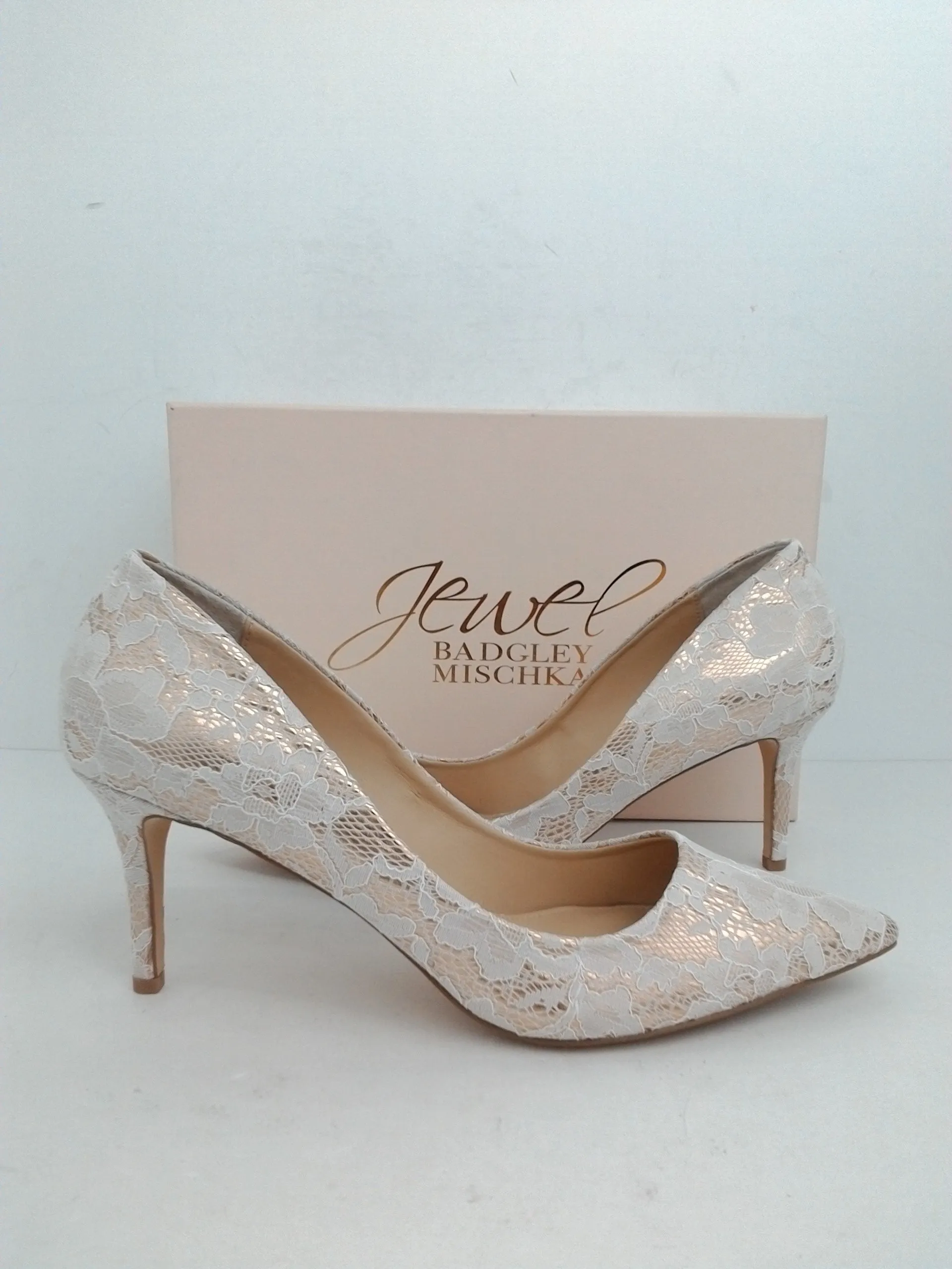 Jewel Badgley Mischka Women's Zuri Rose Gold Heels Size 9