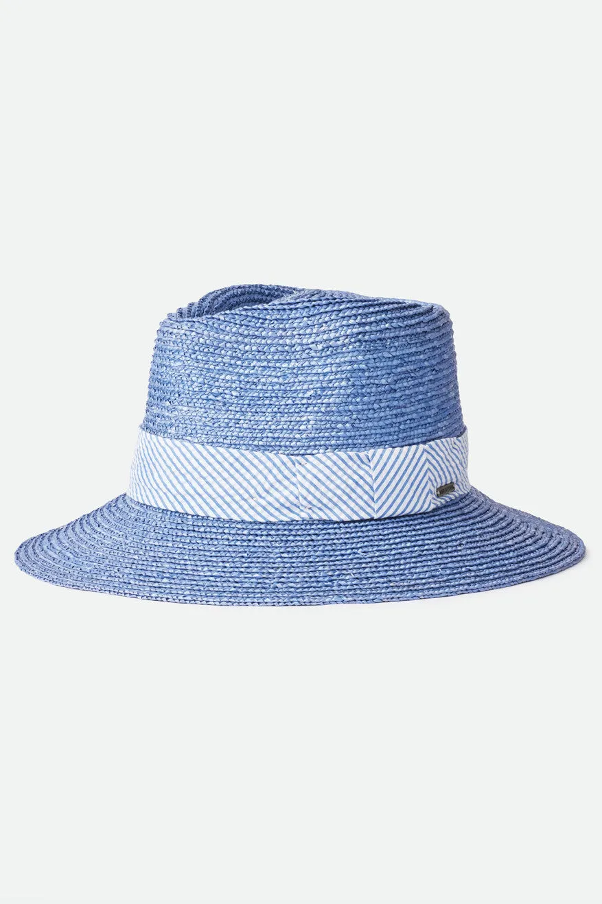 Joanna Short Brim Hat - Slate Blue