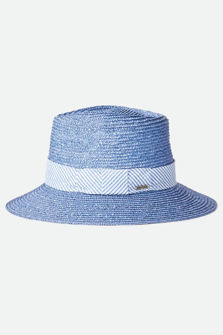 Joanna Short Brim Hat - Slate Blue