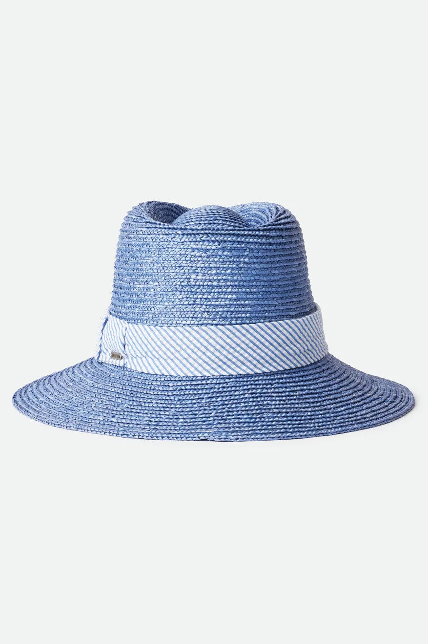 Joanna Short Brim Hat - Slate Blue