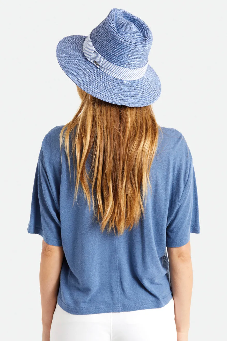 Joanna Short Brim Hat - Slate Blue