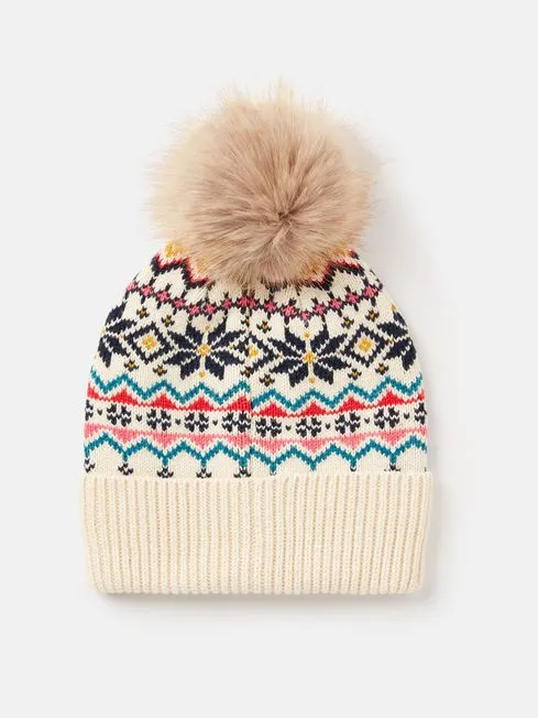 Joules Bluebird Fairisle Knitted Hat