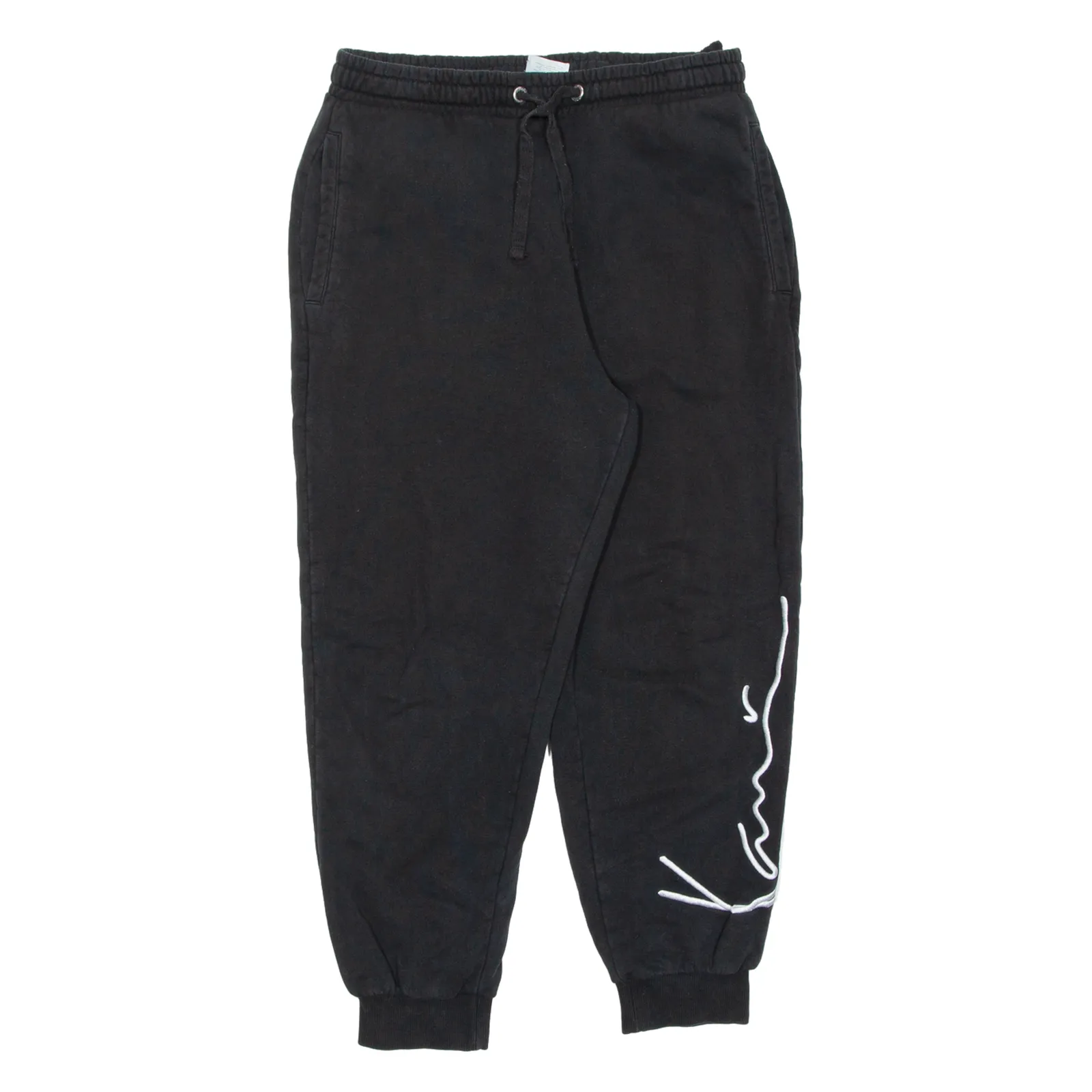 KARL KANI Mens Joggers Black Tapered S W30 L26