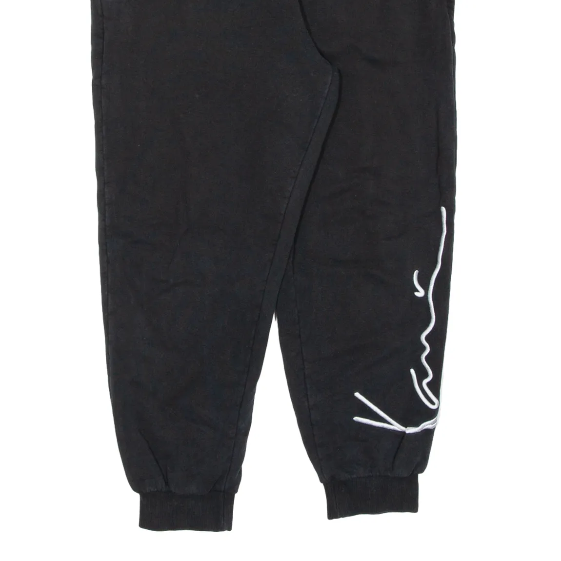 KARL KANI Mens Joggers Black Tapered S W30 L26