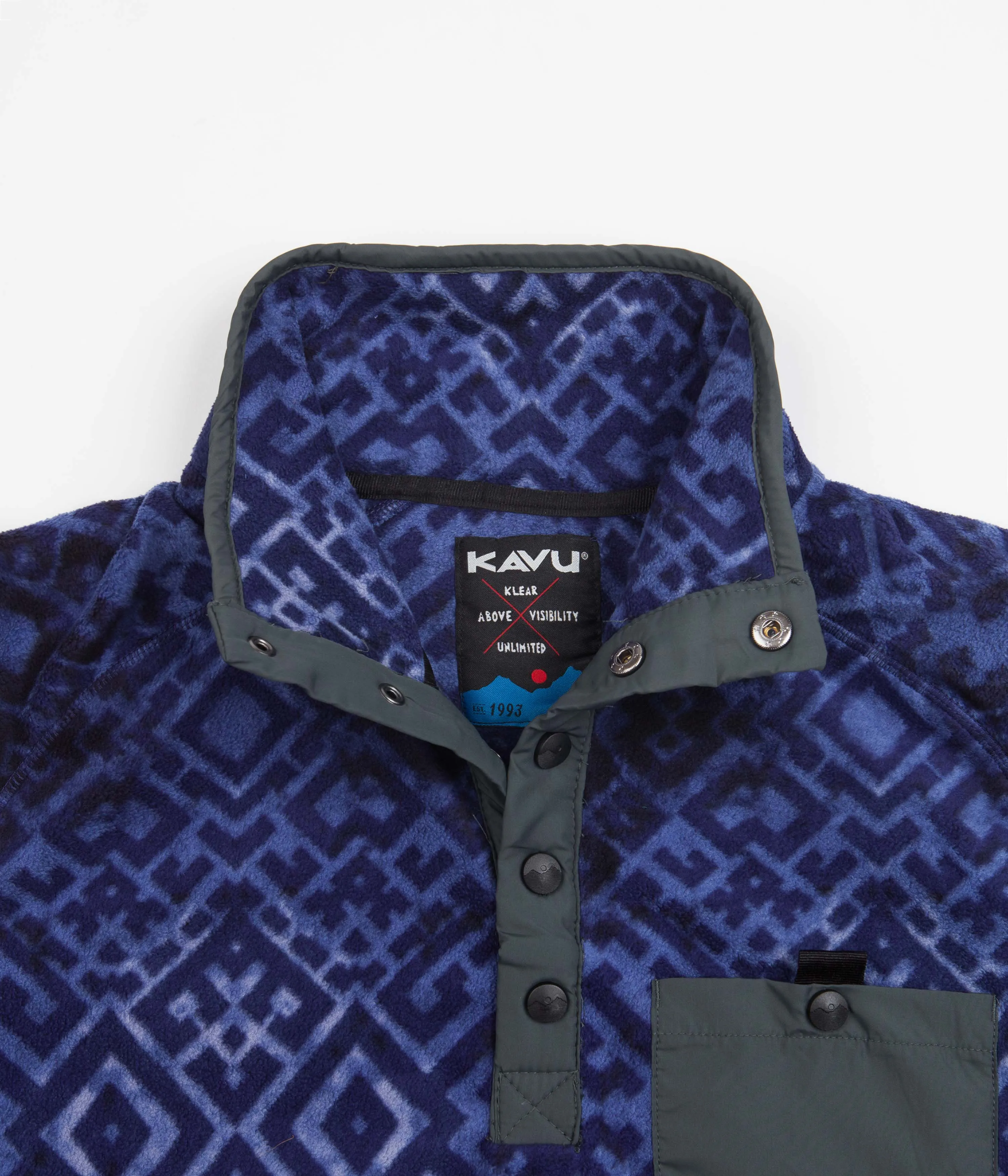 Kavu Teannaway Fleece Sweatshirt - Double Indigo - Shop Now