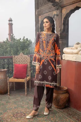 Khaddar Printed 2-Piece Unstitched Suit QPK21-03