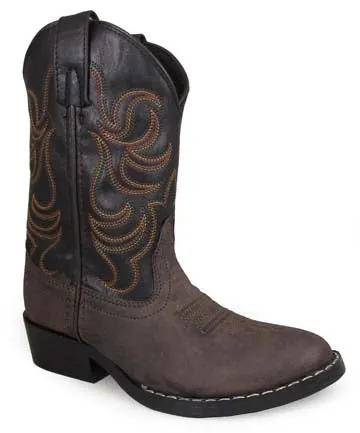 Kids' Brown/Black Monterey Western Boots