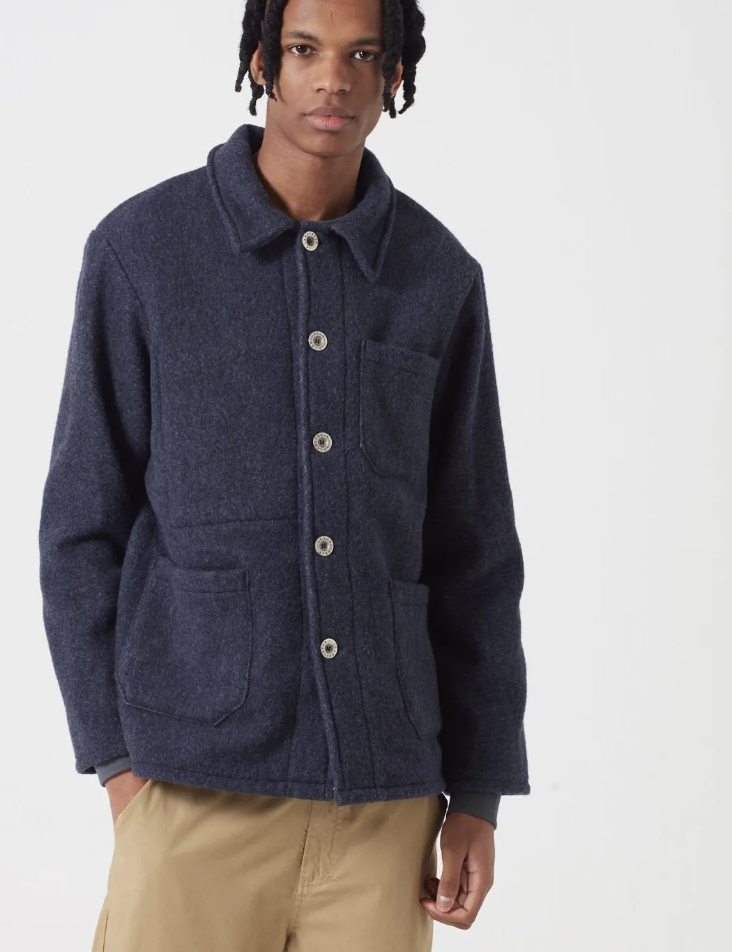 Laboureur Navy Wool Work Jacket