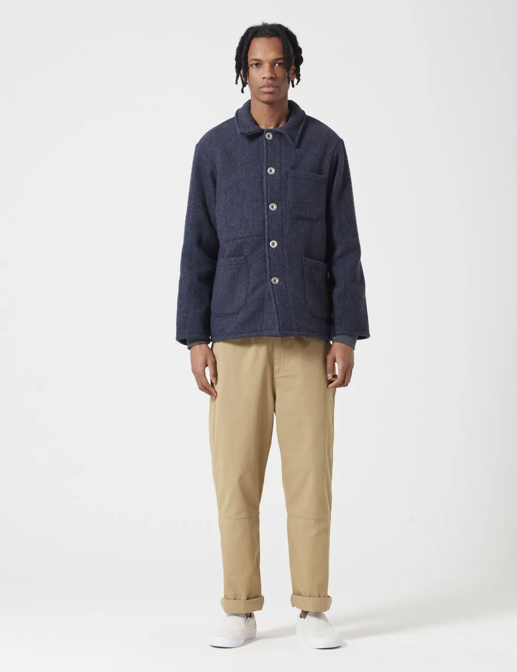 Laboureur Navy Wool Work Jacket