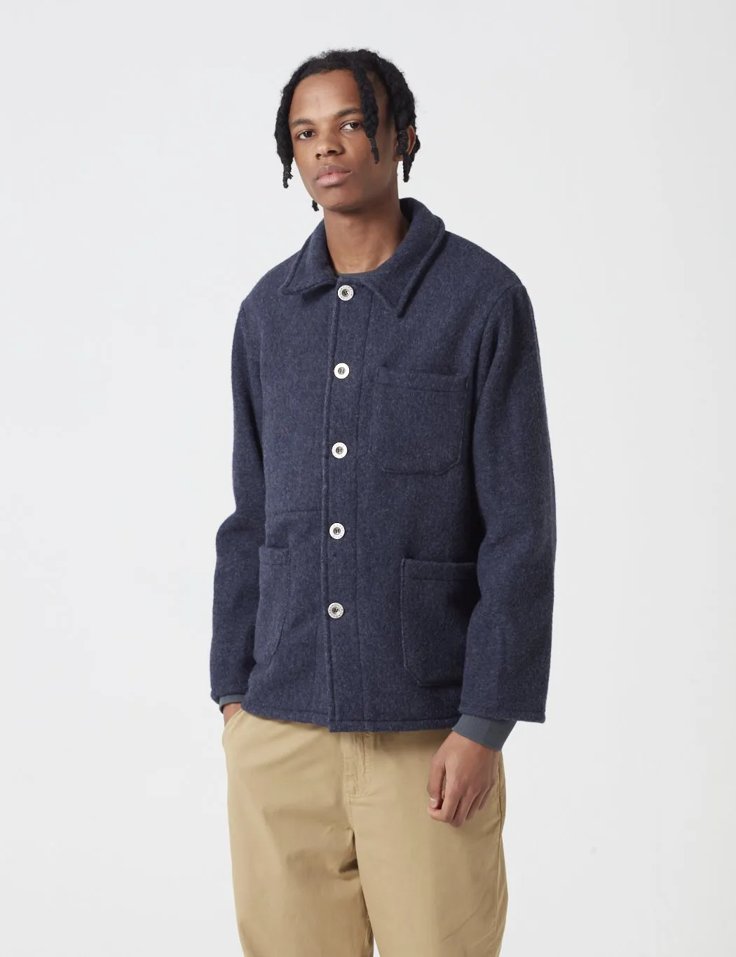 Laboureur Navy Wool Work Jacket