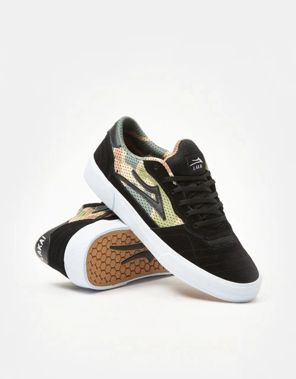 Lakai Cambridge Skate Shoes - Black/Camo