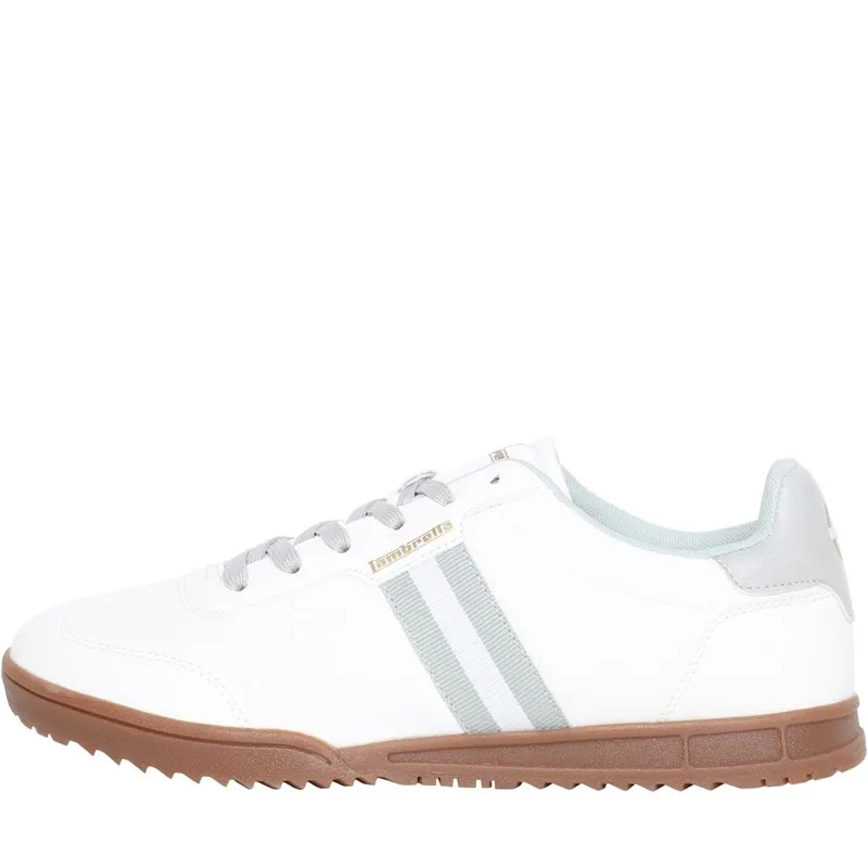 Lambretta Mens Tackle Trainers White