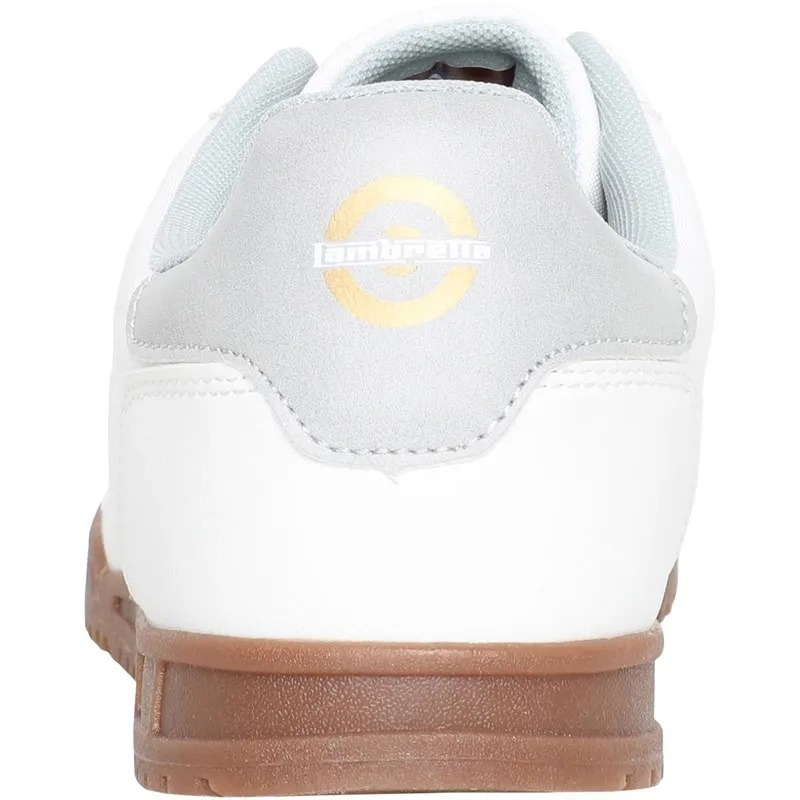 Lambretta Mens Tackle Trainers White