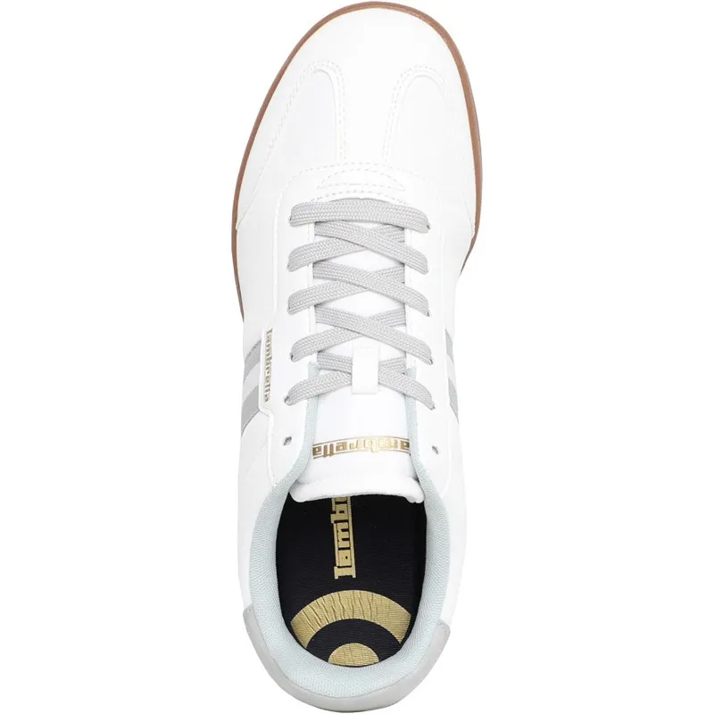 Lambretta Mens Tackle Trainers White