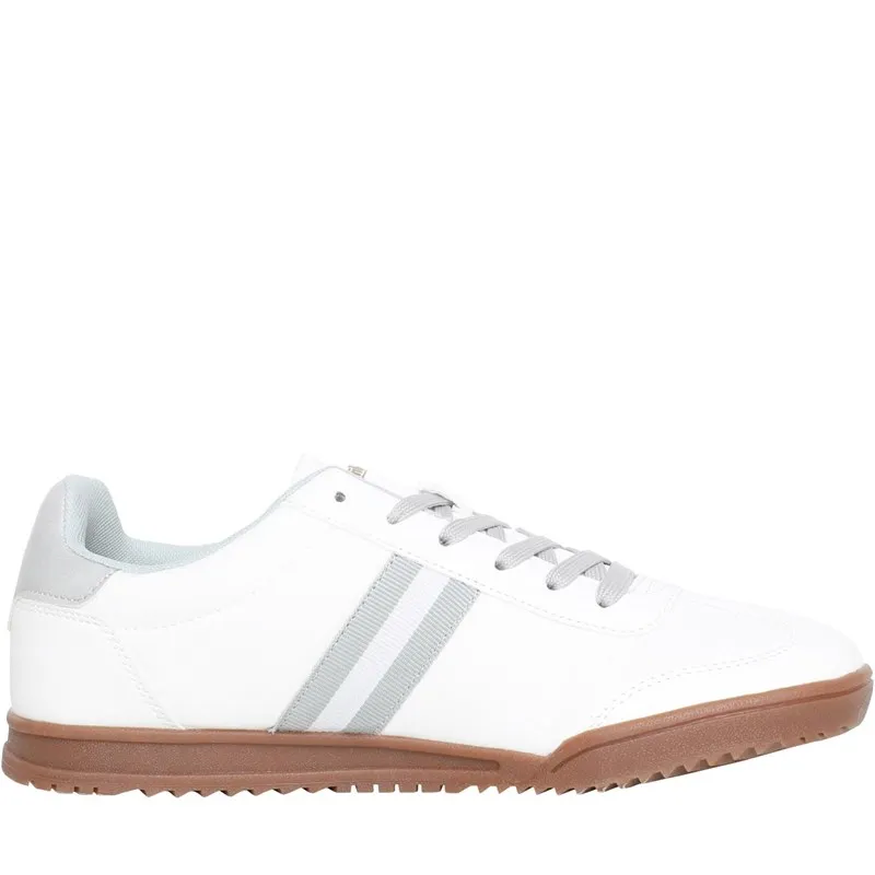 Lambretta Mens Tackle Trainers White