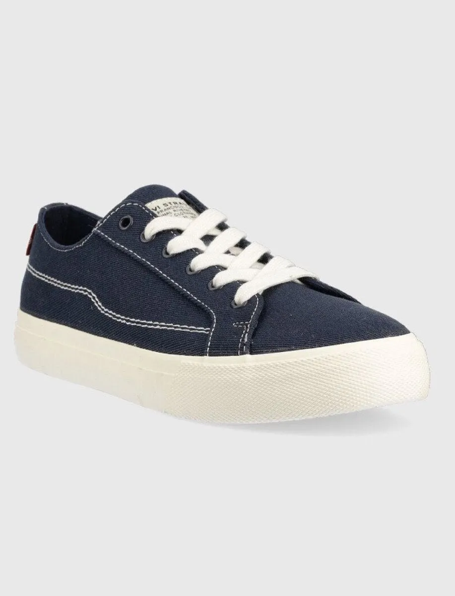 Levi's® Decon Lace Canvas Trainers Navy Blue