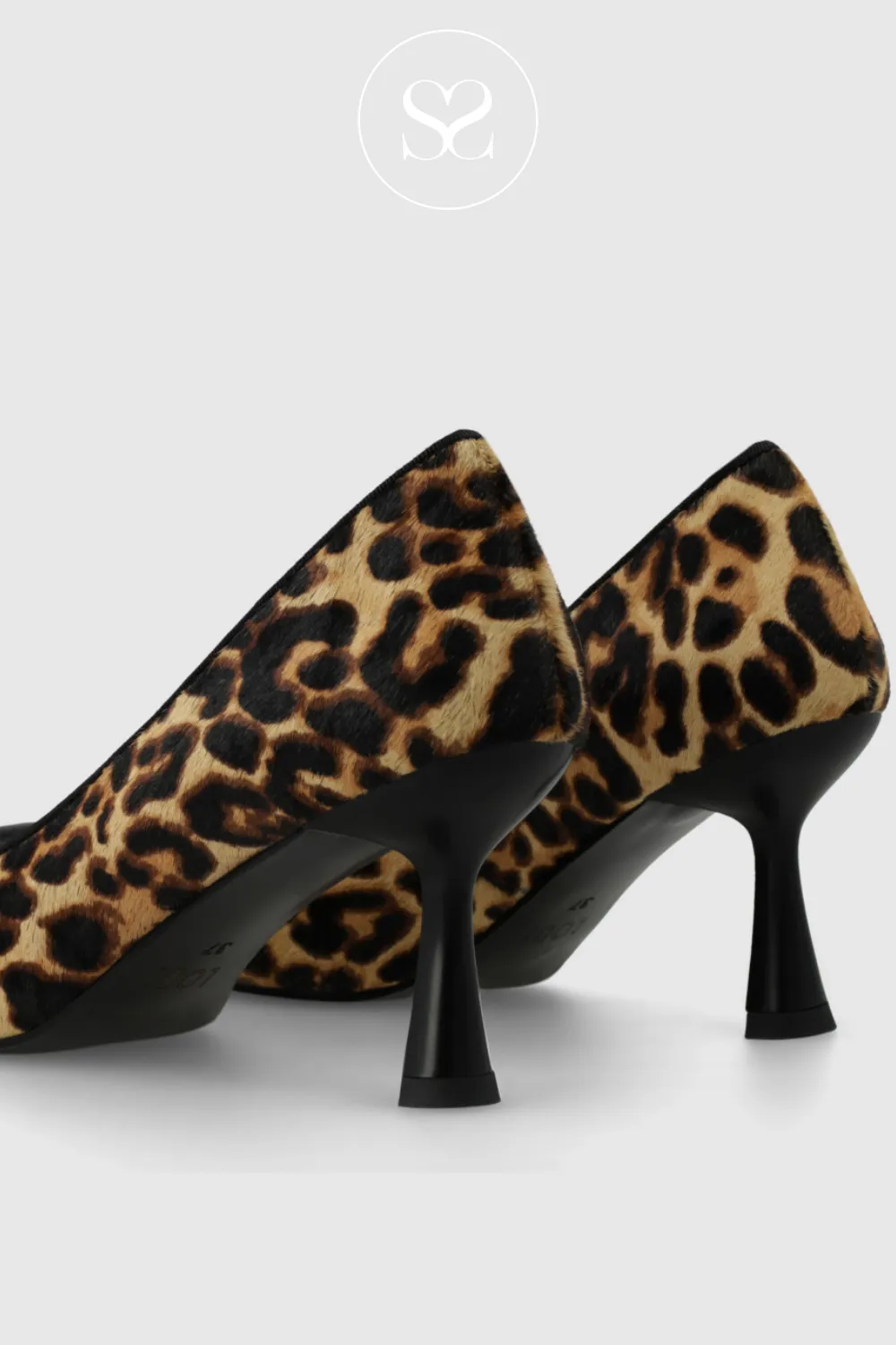 LODI TUC-P LEOPARD/PONY LEATHER COURT SHOES