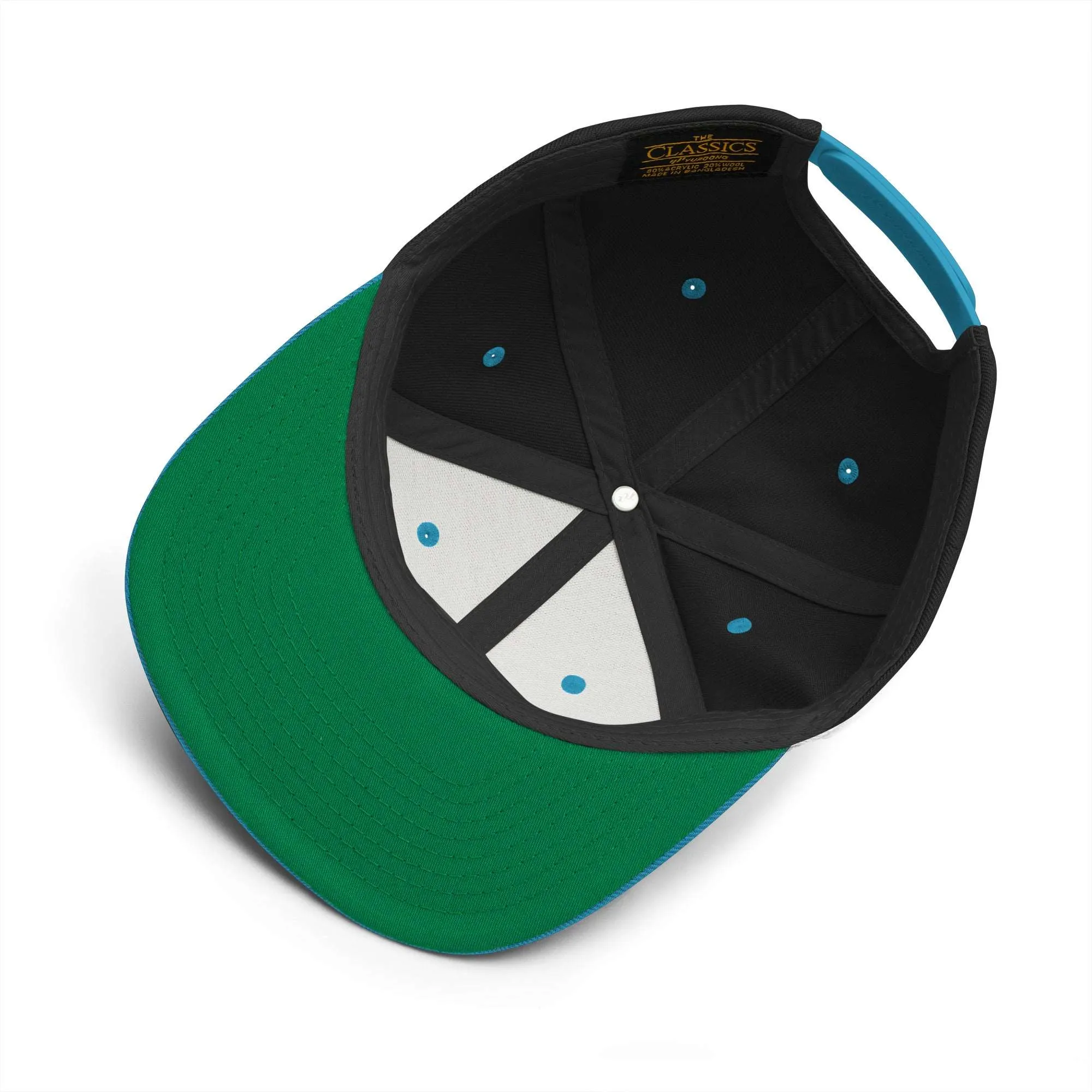 Logo Snapback Hat | Black & Blue