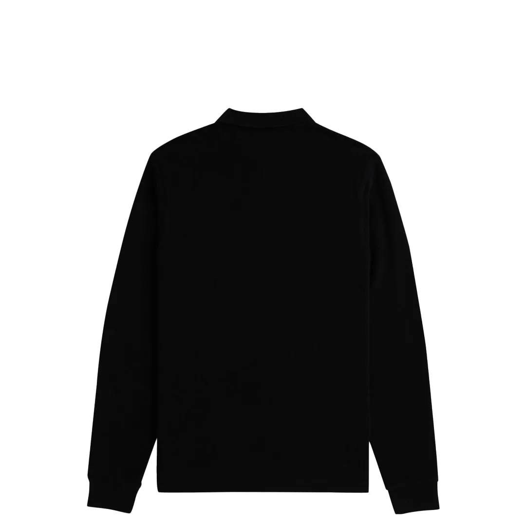 LONG SLEEVE PLAIN FRED PERRY SHIRT BLACK